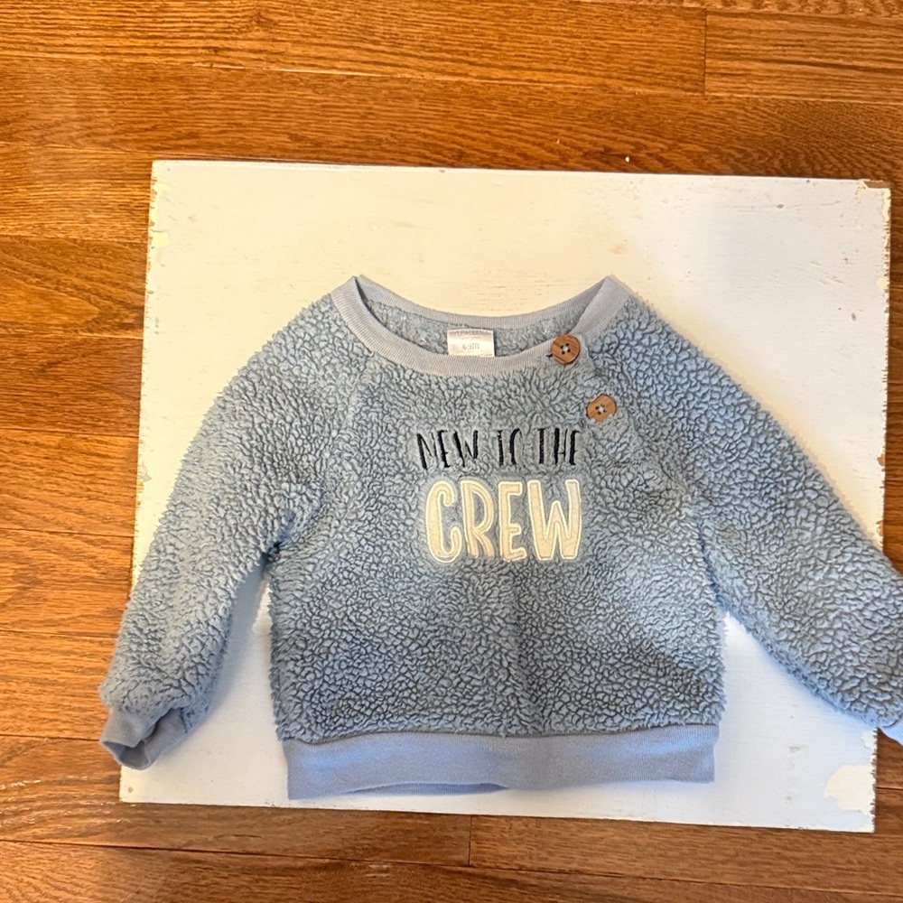 Adorable Light Blue Fleece Kids Sweatshirt